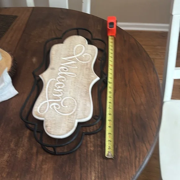 Rustic Welcome Sign with Black Frame - Picture 3 of 3